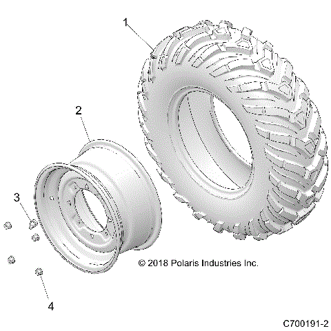 WHEELS, FRONT - Z21CHA57A2 (C700191-2)