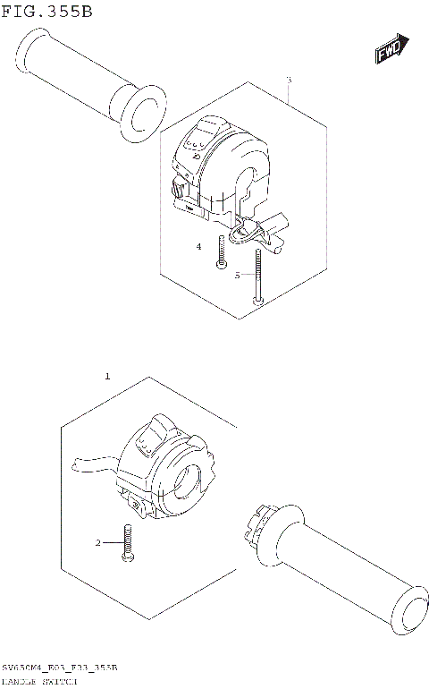 HANDLE SWITCH (SV650M4 E33)