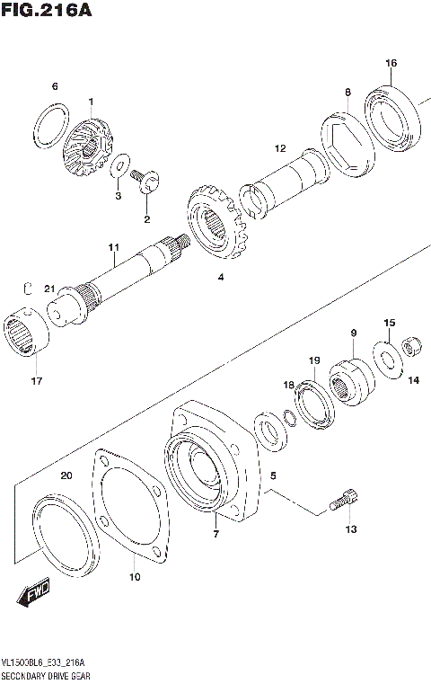 SECONDARY DRIVE GEAR