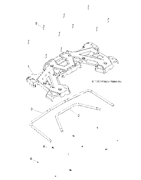 BODY, REAR RACK - A14MH57FA/FJ (49ATVRACKMTGRR14SP570)