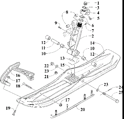 SKI AND SPINDLE ASSEMBLY [107553]