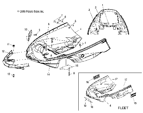 BODY, NOSEPAN and FRONT BUMPER - S09NT5BS/BE/BSF/NU5BS/BE (49SNOWNOSEPAN09TRLTRG)