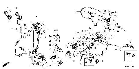 HANDLE LEVER@SWITCH@CABLE