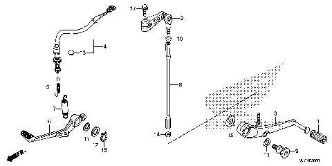 BRAKE PEDAL@CHANGE PEDAL