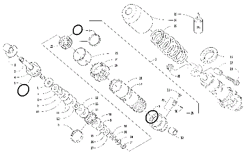 REAR SUSPENSION FRONT ARM SHOCK ABSORBER [105238]