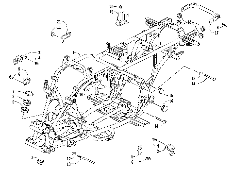 FRAME AND RELATED PARTS ASSEMBLY [89276]