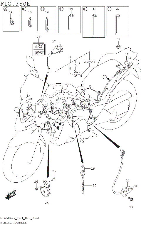 WIRING HARNESS (DL650XAM4 E28)