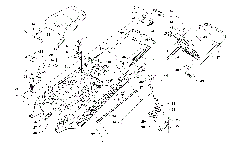 TUNNEL, REAR BUMPER, AND SNOWFLAP ASSEMBLY [106533]