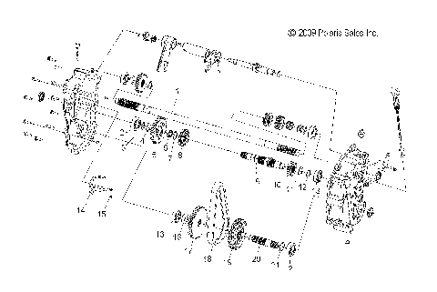 DRIVE TRAIN, GEARCASE (2 of 2) - S15PU6NSL/NEL (49SNOWGEARCASE10600WIDE2)