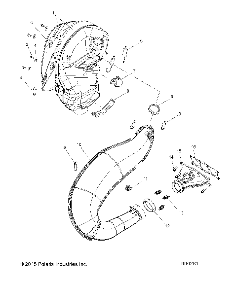 ENGINE, EXHAUST - S17EEC8 ALL OPTIONS (600261)