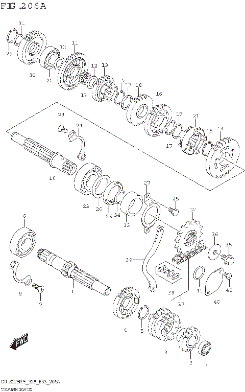 TRANSMISSION (DR-Z125)