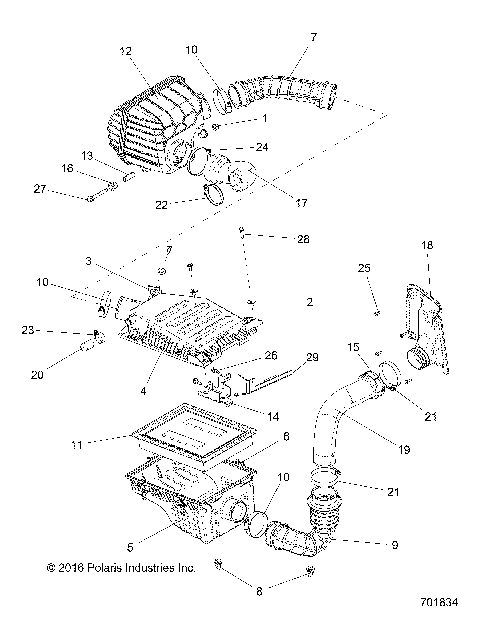 ENGINE, AIR INTAKE - R16RTED1F1 (701834)