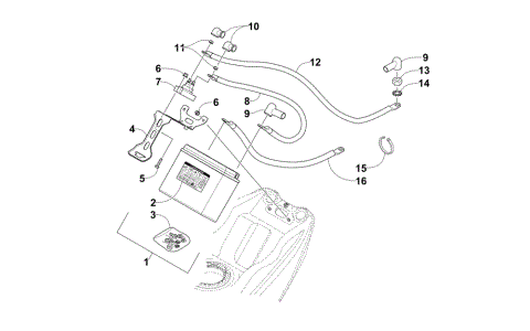 BATTERY AND TRAY ASSEMBLY