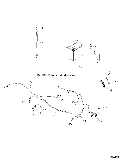 ELECTRICAL, BATTERY - R19RCA57A1/A4/B1/B4 (702401)