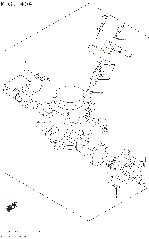 THROTTLE BODY (LT-A500XPM3 P03)