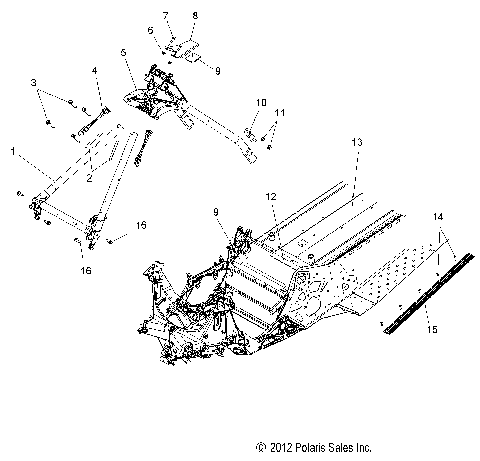 CHASSIS, CHASSIS ASM. and OVER STRUCTURE - S13CB6/CP6 (49SNOWCHASSISFRT213INDY)