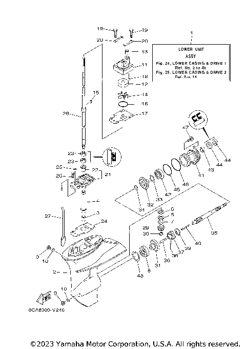 LOWER CASING DRIVE 1