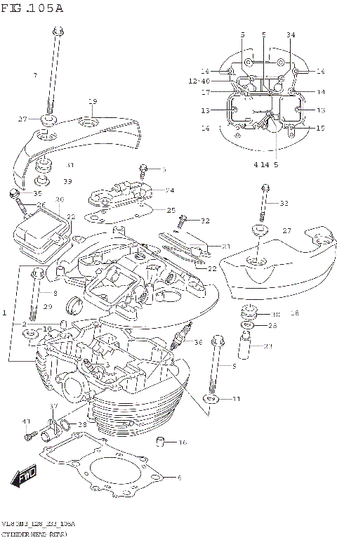 CYLINDER HEAD (REAR)