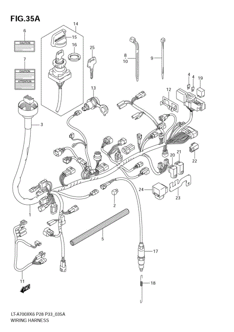 WIRING HARNESS (F.NO.5SAAP41A 67110001~)