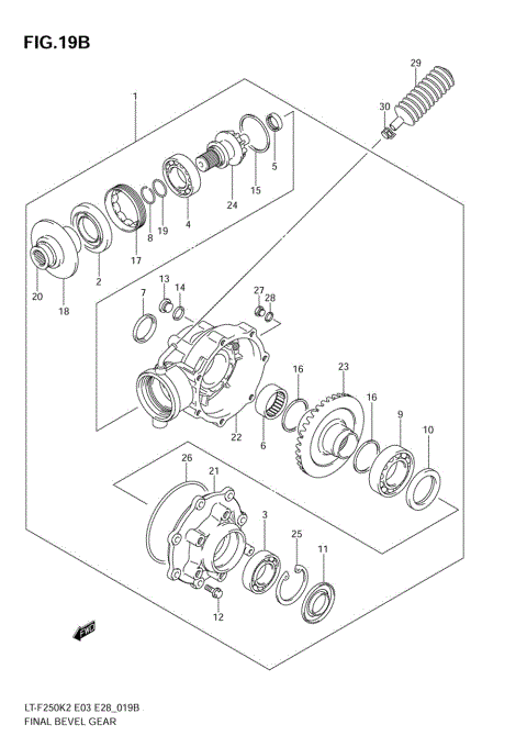 FINAL BEVEL GEAR (MODEL K4/K5/K6)