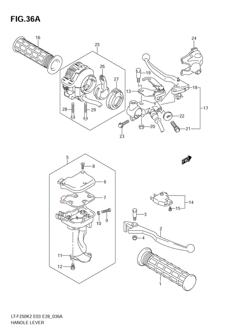 HANDLE LEVER (MODEL K4)