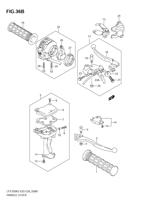 HANDLE LEVER (MODEL K5/K6)