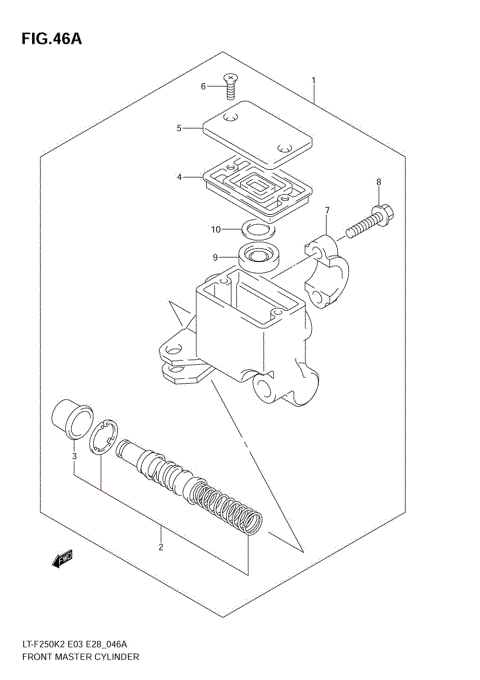 FRONT MASTER CYLINDER (MODEL K6)