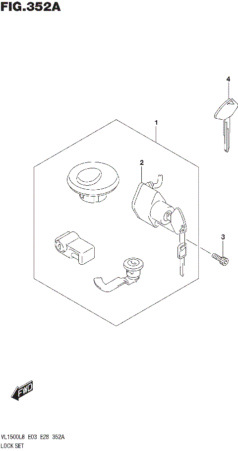 LOCK SET (VL1500BL8 E03)