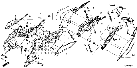 SIDE COVER@REAR COWL