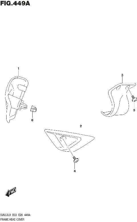 FRAME HEAD COVER (SV650L9 E03)