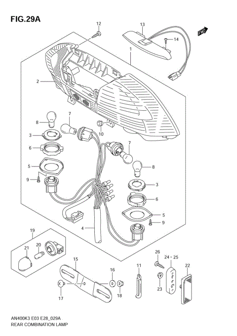 REAR COMBINATION LAMP (AN400SK5/SK6)