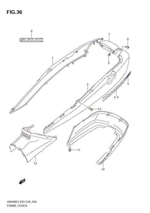 FRAME COVER (MODEL K3)