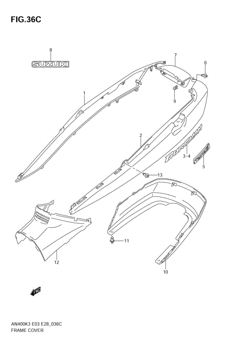 FRAME COVER (AN400SK5/SK6)