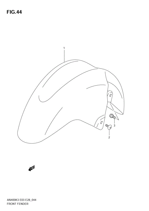 FRONT FENDER (AN400K3/K4/K5/K6)