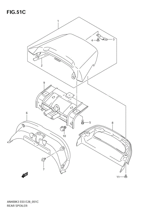 REAR SPOILER (AN400SK5/SK6)
