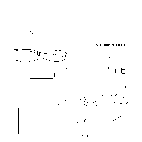 TOOLS, TOOL KIT - A19SWS57P1/P2 [100039]
