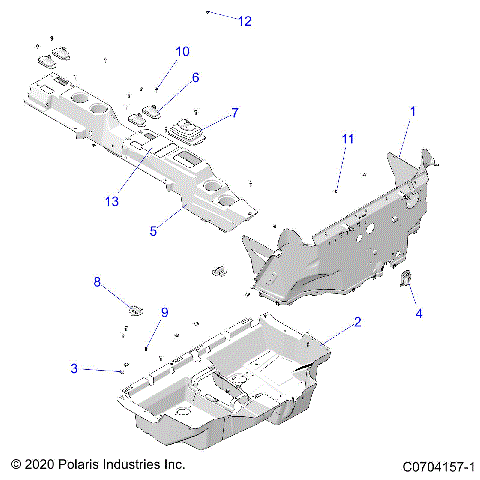 BODY, FLOOR - Z21N4M99AG (C0704157-1)