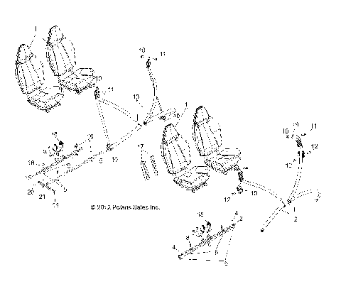 BODY, SEAT MOUNTING and BELTS - R12XE76AD/7EAB/EAO (49RGRSEATMTG12RZR4)