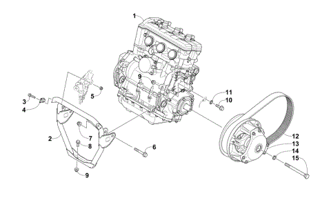 ENGINE AND RELATED PARTS