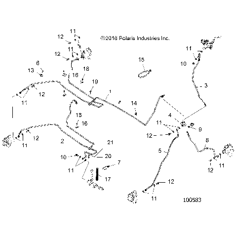 BRAKES, BRAKE LINES - A17SWE57A1 (100583)
