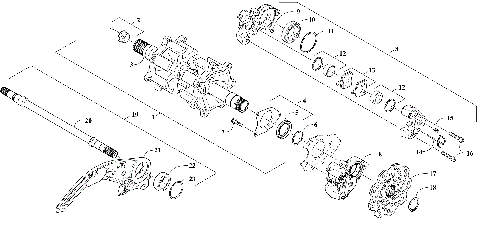 DRIVE TRAIN SHAFTS AND BRAKE ASSEMBLIES [110311]