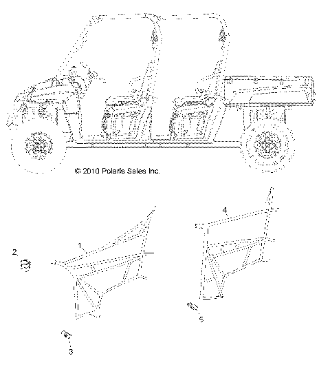 BODY, SIDE NETS - R14WH90DG (49RGRNETS11800CREW)