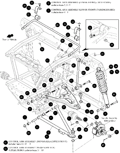 FRONT CONTROL ARM ASSEMBLY [302425]