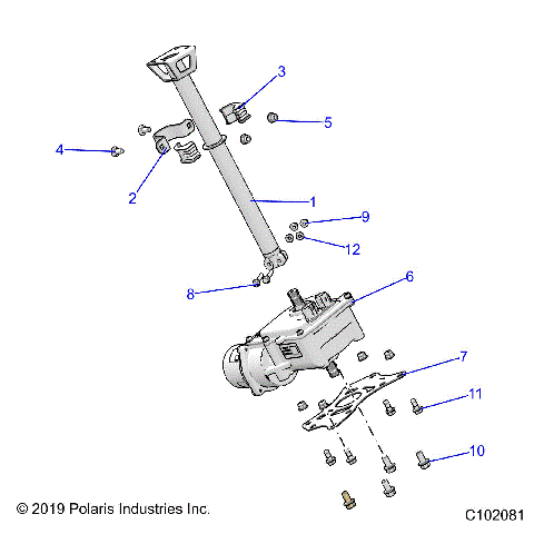 STEERING, STEERING POST ASM. - A23SLE95PK (C102081)