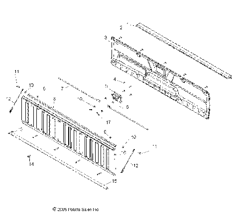 BODY, TAILGATE ASM. - R10TH76/TY76 ALL OPTIONS (49RGRTAILGATE095004X4)