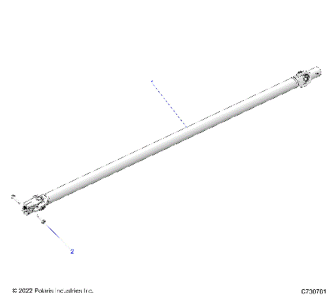 DRIVE TRAIN, FRONT PROP SHAFT - R23TAE99AD/BD/AP/BP (C701135)