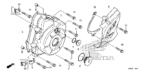 LEFT CRANKCASE COVER