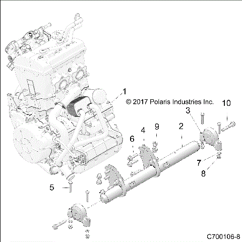 ENGINE, MOUNTING & LONG BLOCK - Z19VGE99AK/AW/BK/BW (C700106-8)