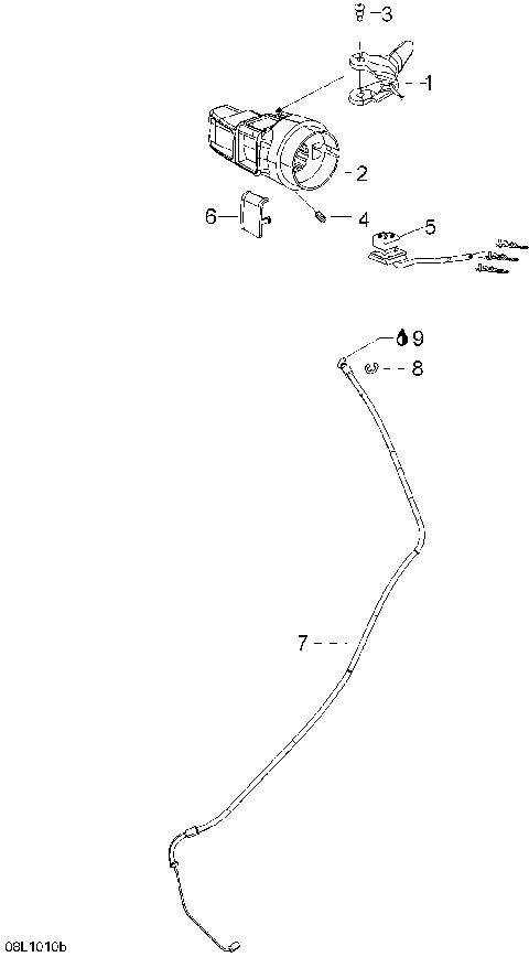 01- Throttle Handle And Housing