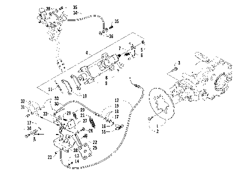 REAR AND PARKING BRAKE ASSEMBLY [90706]